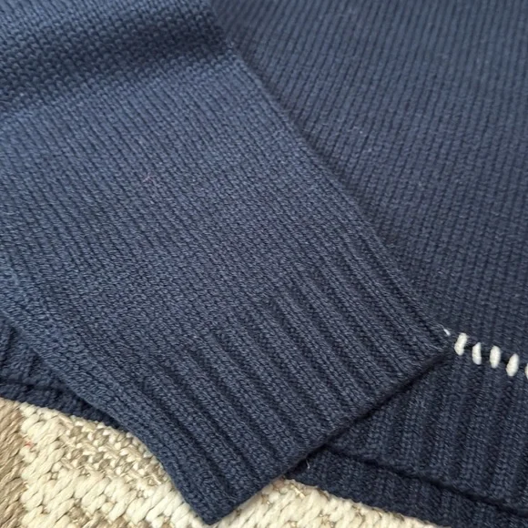 Jessica Simpson Navy 'Game Day' Sweater size Medium - Picture 4 of 6